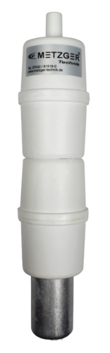 Doppel-Schalldämpfer mit Alufilter Typ 60 | Polystyrol weiß | 70 °C
