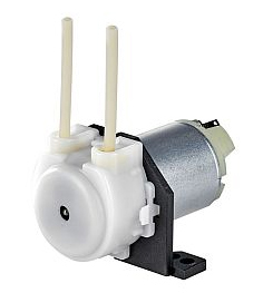 Peristaltic Pump SR 10/30 | 38 ml/min | Novoprene ID 2 mm | angled | 12V